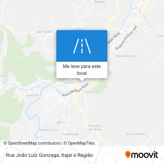 Rua João Luiz Gonzaga mapa