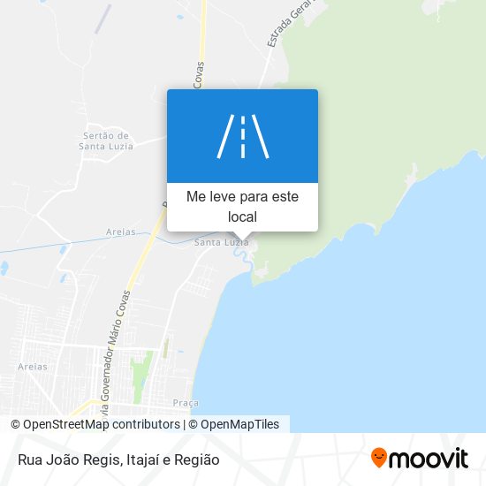 Rua João Regis mapa