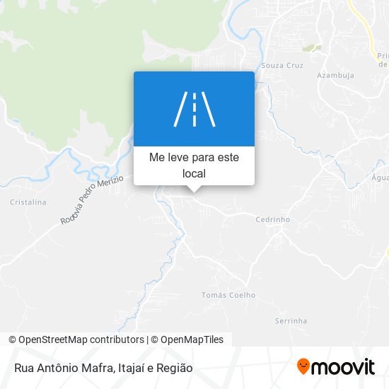 Rua Antônio Mafra mapa