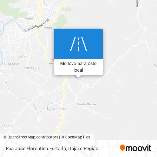 Rua José Florentino Furtado mapa