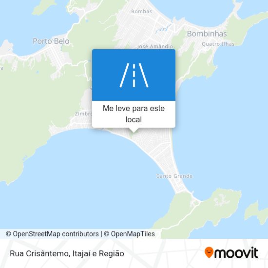 Rua Crisântemo mapa