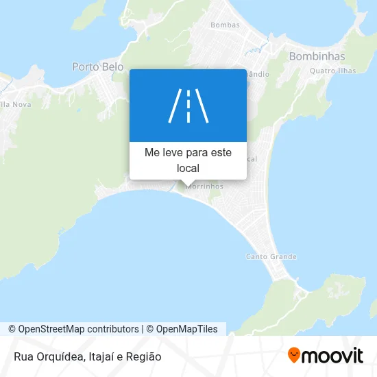 Rua Orquídea mapa