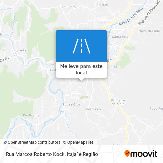 Rua Marcos Roberto Kock mapa