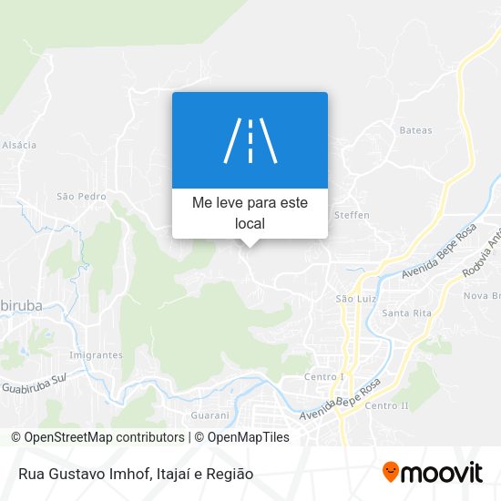 Rua Gustavo Imhof mapa