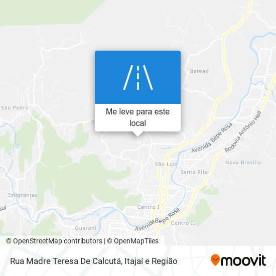 Rua Madre Teresa De Calcutá mapa