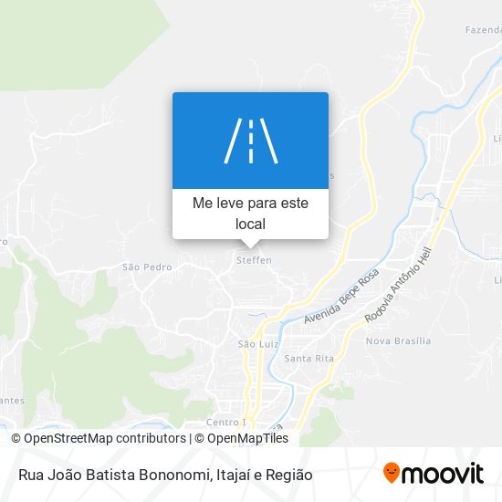 Rua João Batista Bononomi mapa