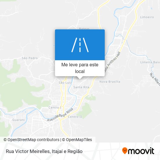 Rua Victor Meirelles mapa