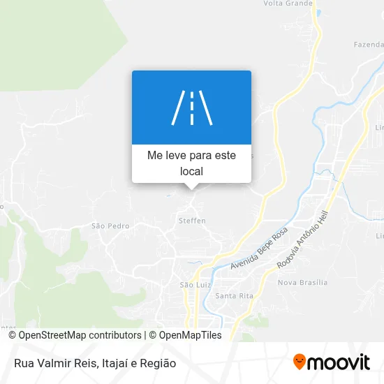 Rua Valmir Reis mapa