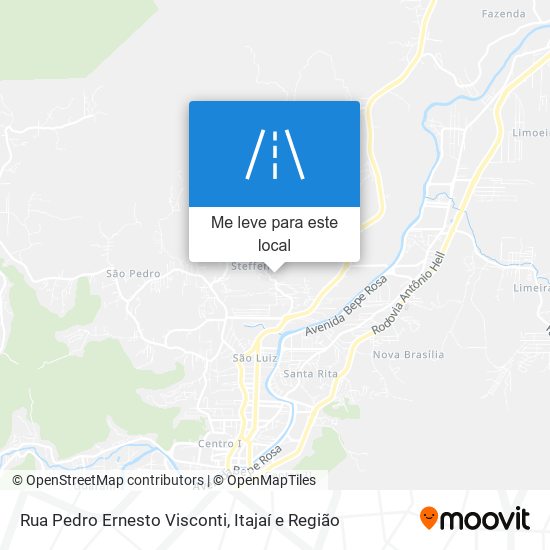 Rua Pedro Ernesto Visconti mapa