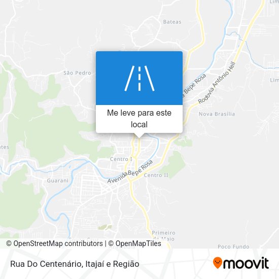 Rua Do Centenário mapa