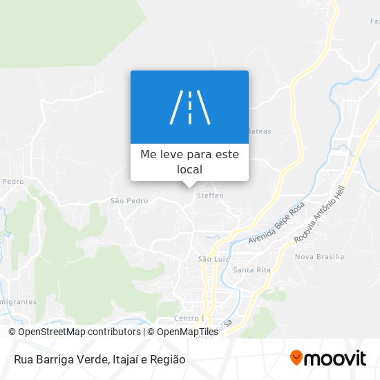 Rua Barriga Verde mapa