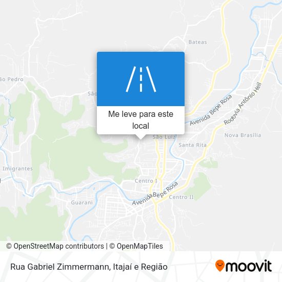 Rua Gabriel Zimmermann mapa