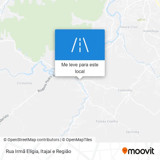 Rua Irmã Elígia mapa