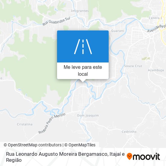 Rua Leonardo Augusto Moreira Bergamasco mapa