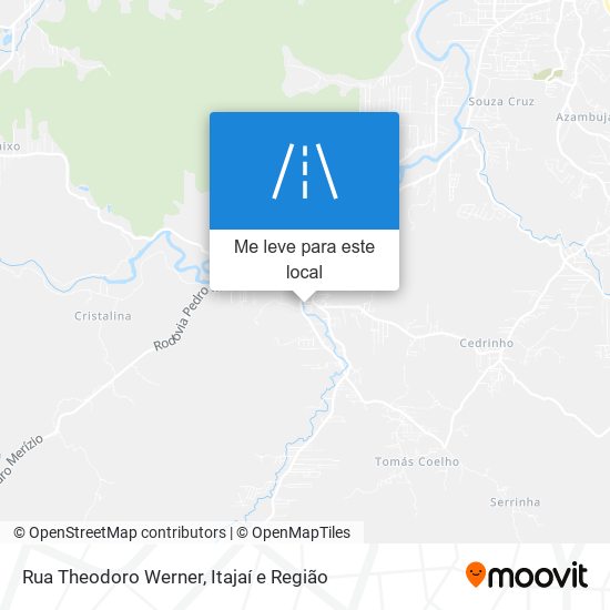 Rua Theodoro Werner mapa