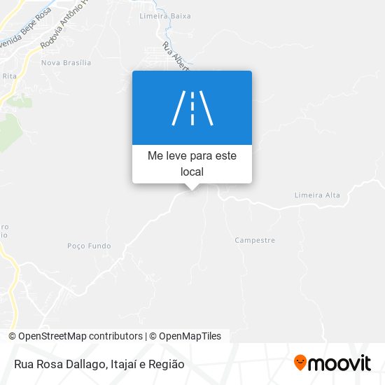 Rua Rosa Dallago mapa
