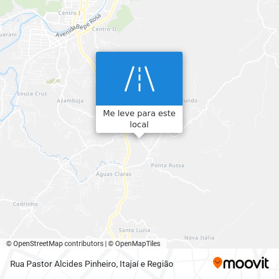 Rua Pastor Alcides Pinheiro mapa
