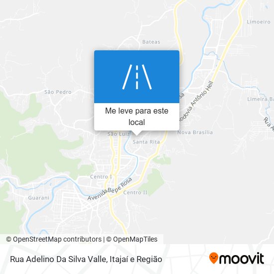 Rua Adelino Da Silva Valle mapa