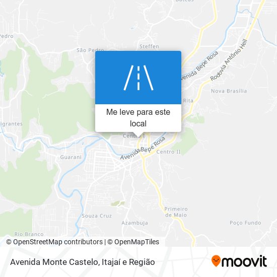 Avenida Monte Castelo mapa