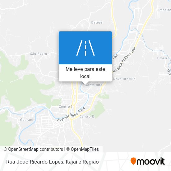 Rua João Ricardo Lopes mapa