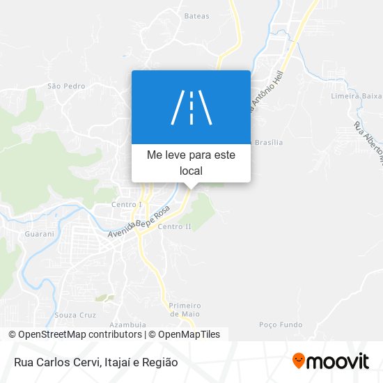 Rua Carlos Cervi mapa