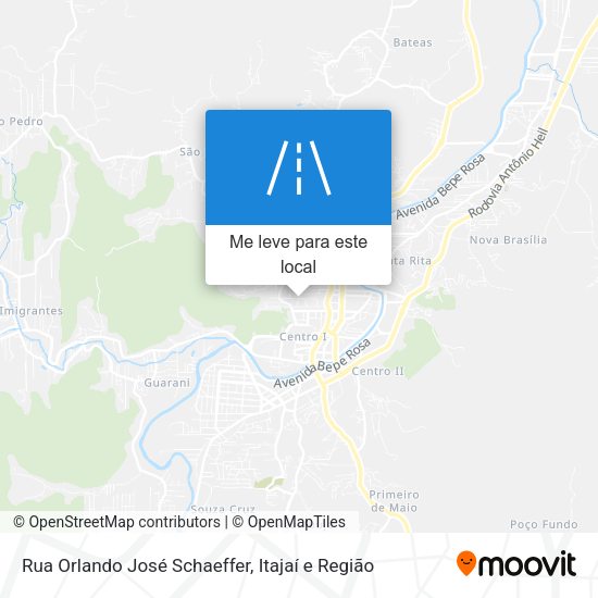Rua Orlando José Schaeffer mapa