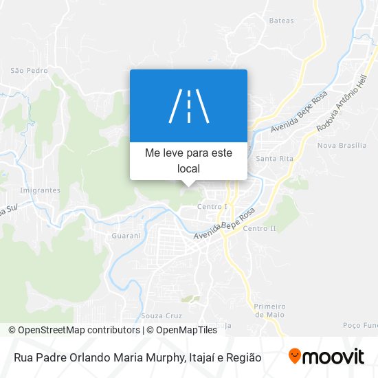 Rua Padre Orlando Maria Murphy mapa
