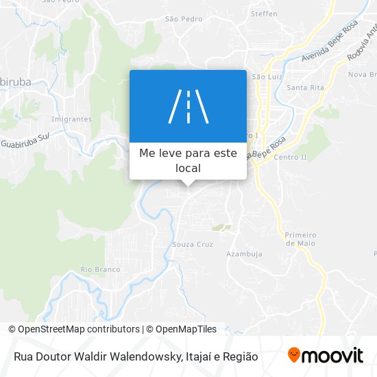 Rua Doutor Waldir Walendowsky mapa