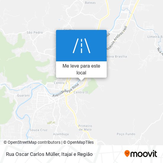 Rua Oscar Carlos Müller mapa