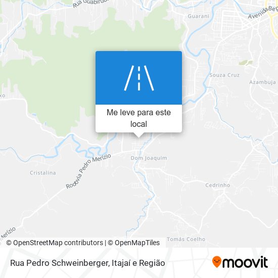 Rua Pedro Schweinberger mapa
