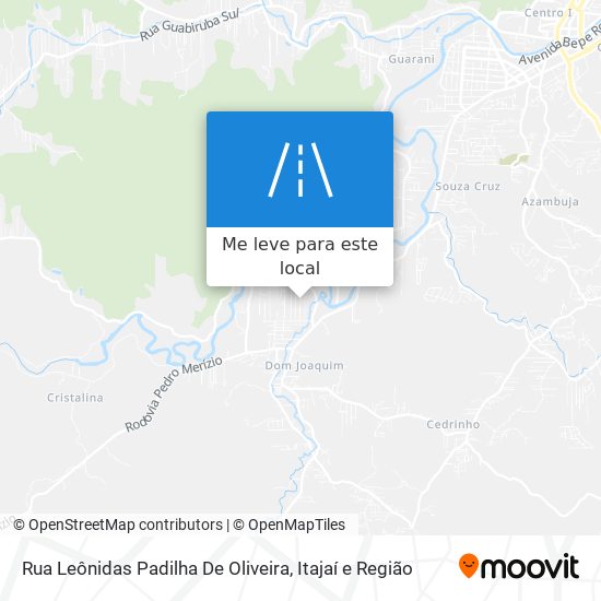 Rua Leônidas Padilha De Oliveira mapa