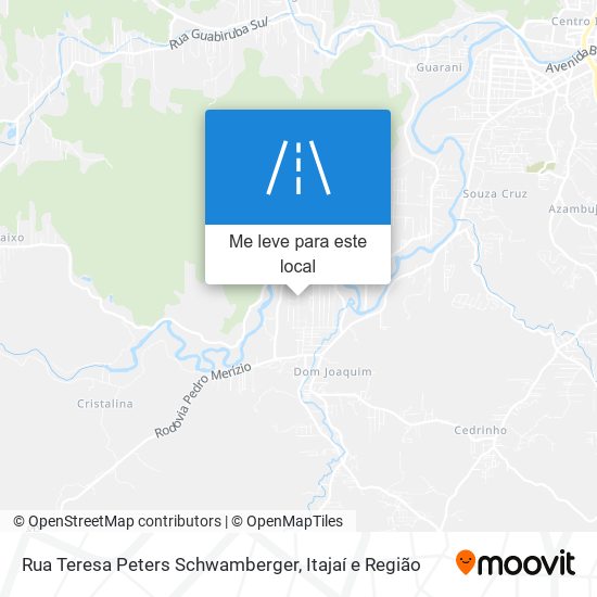 Rua Teresa Peters Schwamberger mapa