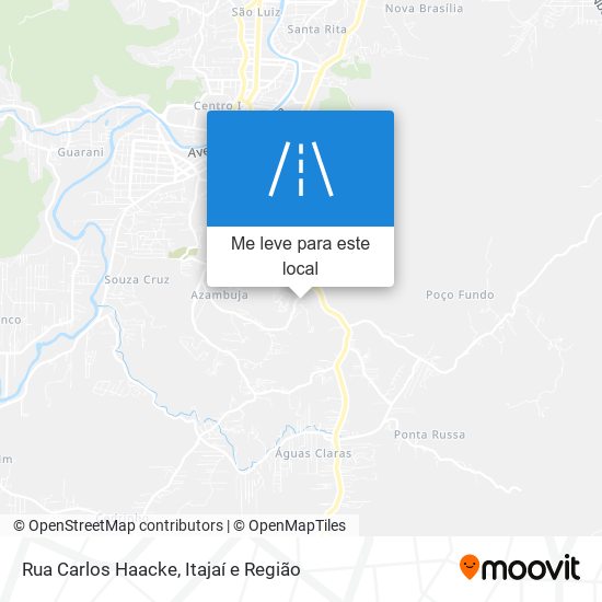 Rua Carlos Haacke mapa