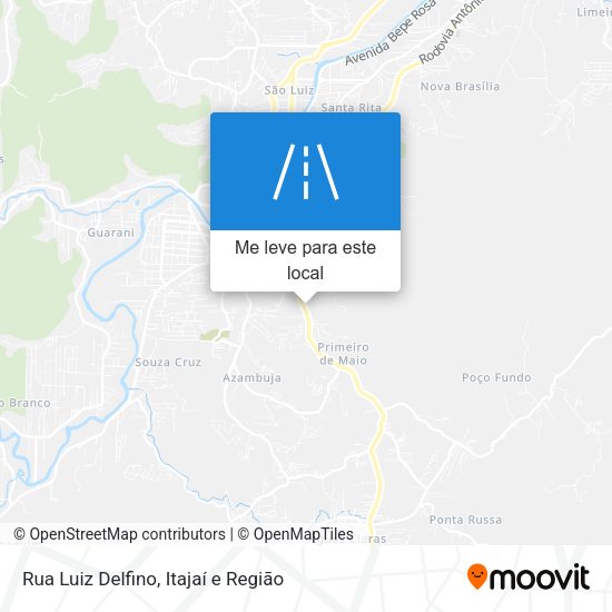 Rua Luiz Delfino mapa