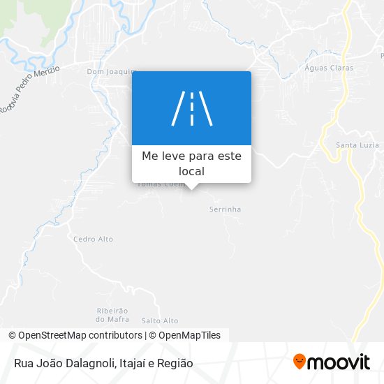 Rua João Dalagnoli mapa