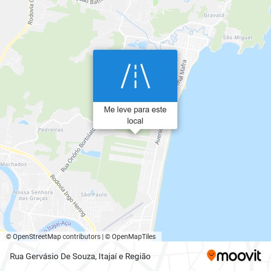 Rua Gervásio De Souza mapa