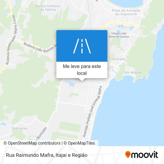 Rua Raimundo Mafra mapa