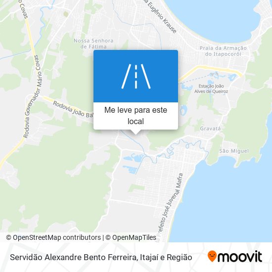 Servidão Alexandre Bento Ferreira mapa