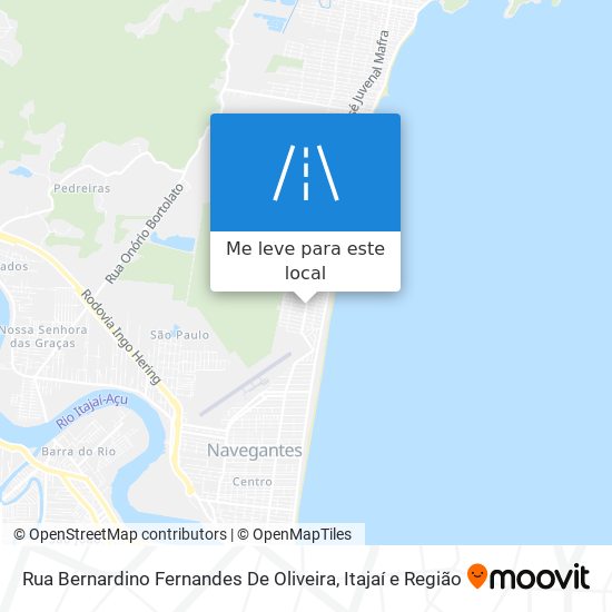 Rua Bernardino Fernandes De Oliveira mapa