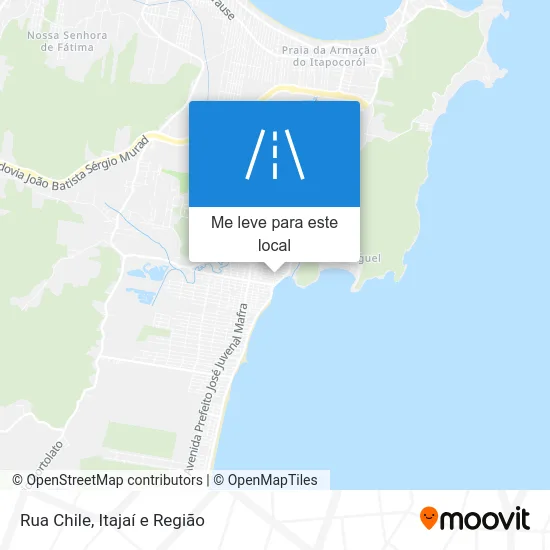 Rua Chile mapa