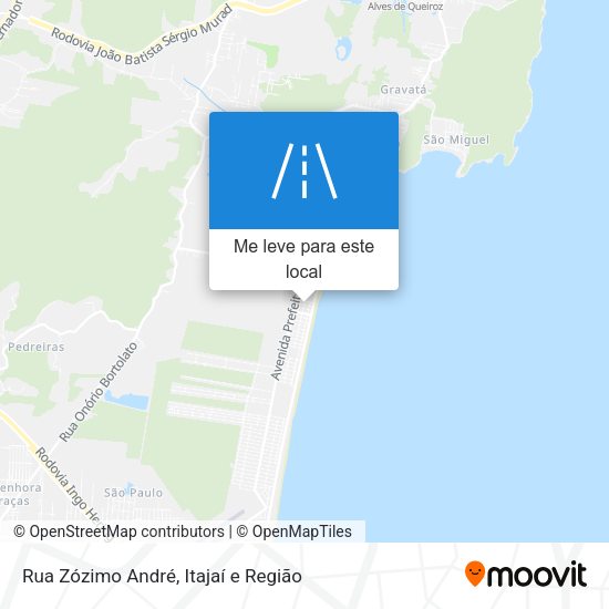 Rua Zózimo André mapa