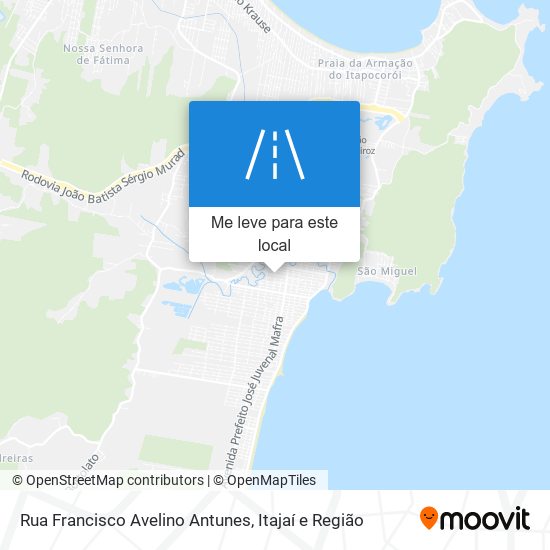 Rua Francisco Avelino Antunes mapa