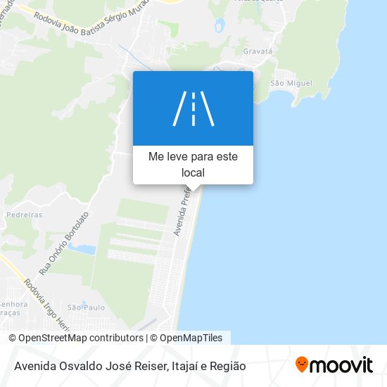 Avenida Osvaldo José Reiser mapa
