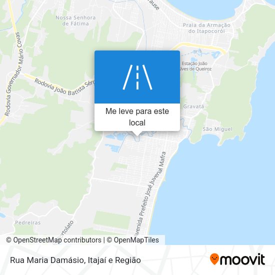 Rua Maria Damásio mapa