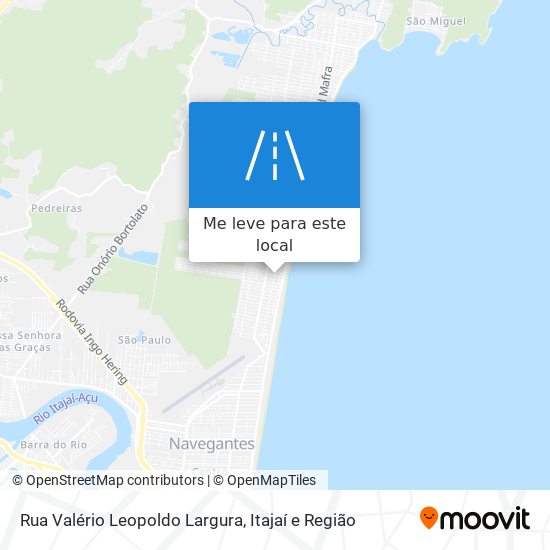 Rua Valério Leopoldo Largura mapa