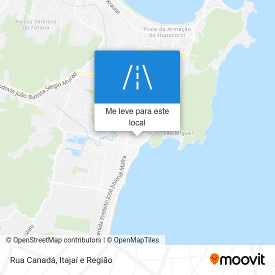 Rua Canadá mapa