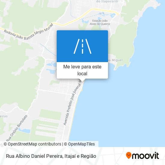 Rua Albino Daniel Pereira mapa