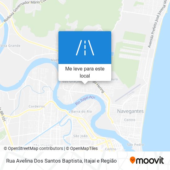 Rua Avelina Dos Santos Baptista mapa