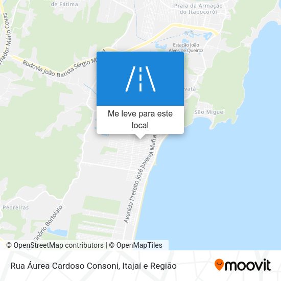 Rua Áurea Cardoso Consoni mapa