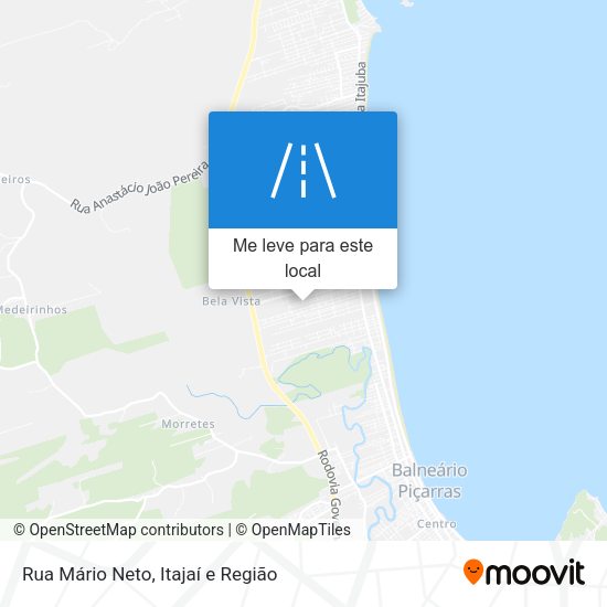 Rua Mário Neto mapa